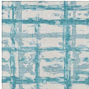 Homeroots 3' Stylish Beige Brown Taupe Striped Washable Area Rug For Indoor And Outdoor Comfort And Charm 8' X 10' Polyester 584527