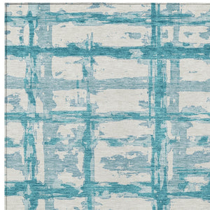 Homeroots 3' Stylish Beige Brown Taupe Striped Washable Area Rug For Indoor And Outdoor Comfort And Charm 9' X 12' Polyester 584528