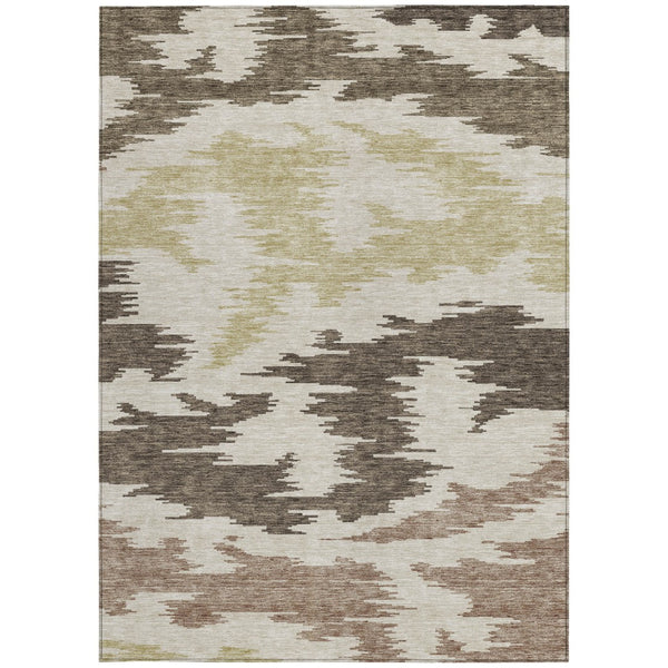 Homeroots 3'' Black Gray Silver Abstract Washable Area Rug For Indoor Outdoor Spaces, Stain Resistant Design 3' X 5' Polyester 584542