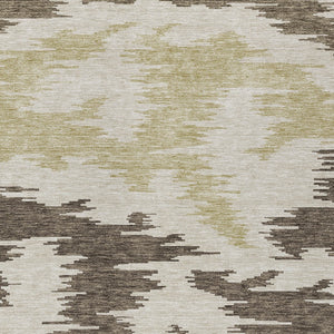 Homeroots 3'' Black Gray Silver Abstract Washable Area Rug For Indoor Outdoor Spaces, Stain Resistant Design 9' X 12' Polyester 584546