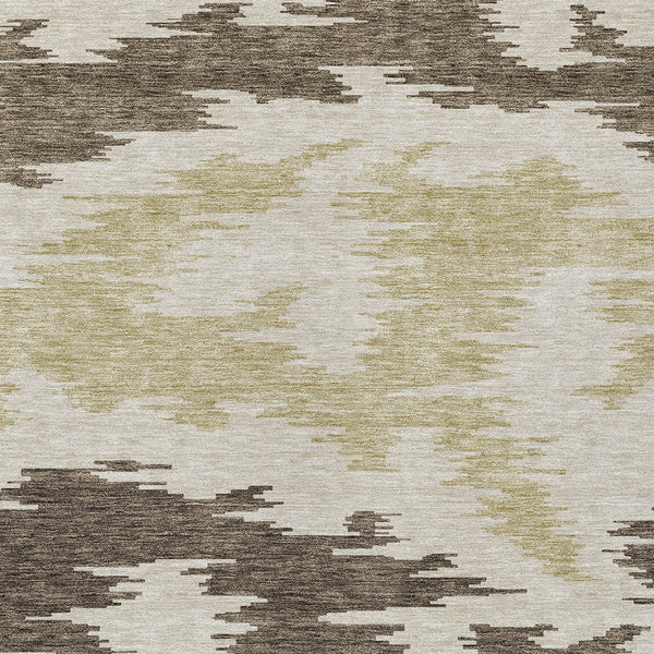 Homeroots 3'' Black Gray Silver Abstract Washable Area Rug For Indoor Outdoor Spaces, Stain Resistant Design 10' X 14' Polyester 584547