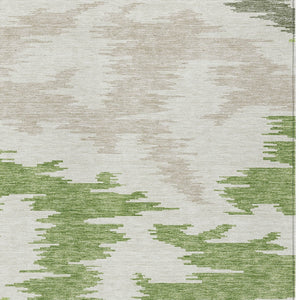 Homeroots 3'' Black Gray Silver Abstract Washable Area Rug For Indoor Outdoor Spaces, Stain Resistant Design 8' X 10' Polyester 584557