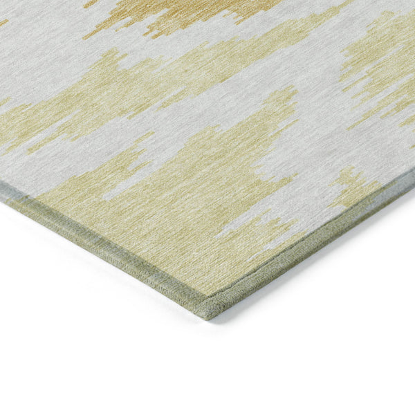 Homeroots 3'' Black Gray Silver Abstract Washable Area Rug For Indoor Outdoor Spaces, Stain Resistant Design 5' X 8' Polyester 584561