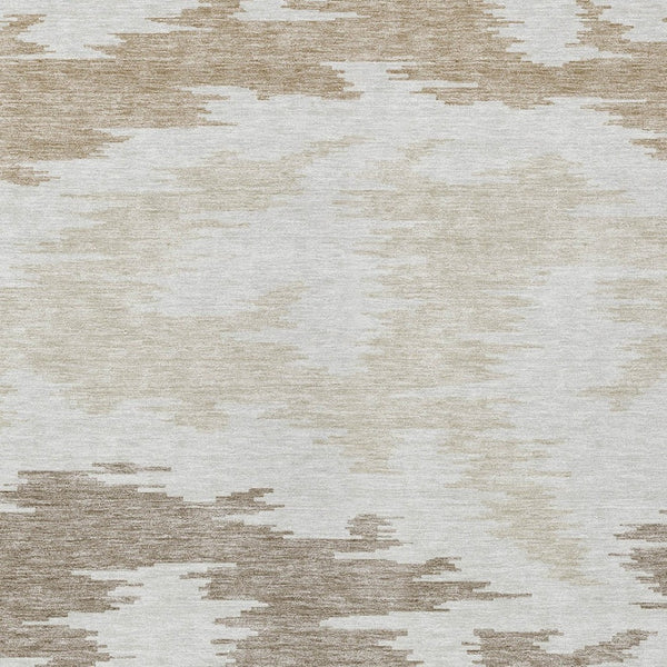 Homeroots 3'' Black Gray Silver Abstract Washable Area Rug For Indoor Outdoor Spaces, Stain Resistant Design 8' X 10' Polyester 584569