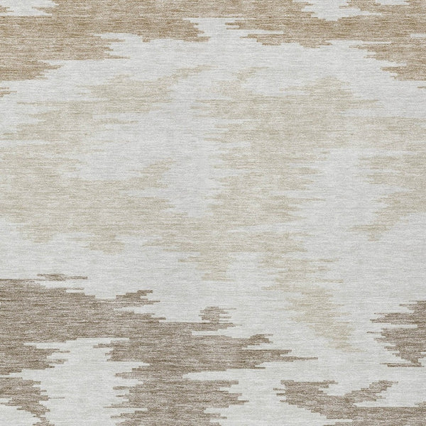 Homeroots 3'' Black Gray Silver Abstract Washable Area Rug For Indoor Outdoor Spaces, Stain Resistant Design 9' X 12' Polyester 584570