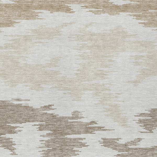 Homeroots 3'' Black Gray Silver Abstract Washable Area Rug For Indoor Outdoor Spaces, Stain Resistant Design 10' X 14' Polyester 584571