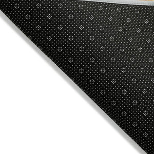 Homeroots 3'' Black Gray Silver Abstract Washable Area Rug For Indoor Outdoor Spaces, Stain Resistant Design 10' X 14' Polyester 584583