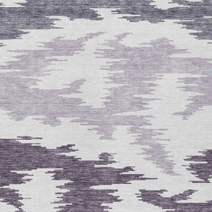 Homeroots 3'' Black Gray Silver Abstract Washable Area Rug For Indoor Outdoor Spaces, Stain Resistant Design 9' X 12' Polyester 584588