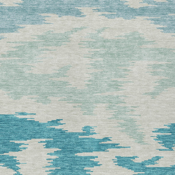 Homeroots 3'' Black Gray Silver Abstract Washable Area Rug For Indoor Outdoor Spaces, Stain Resistant Design 3' X 5' Polyester 584590