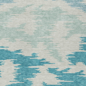 Homeroots 3'' Black Gray Silver Abstract Washable Area Rug For Indoor Outdoor Spaces, Stain Resistant Design 5' X 8' Polyester 584591