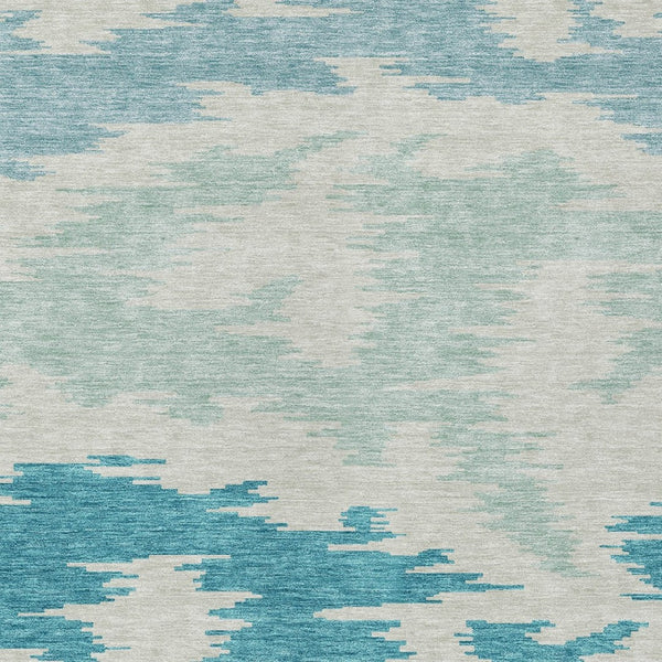 Homeroots 3'' Black Gray Silver Abstract Washable Area Rug For Indoor Outdoor Spaces, Stain Resistant Design 9' X 12' Polyester 584594