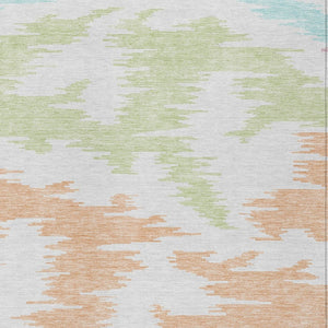 Homeroots 3'' Black Gray Silver Abstract Washable Area Rug For Indoor Outdoor Spaces, Stain Resistant Design 5' X 8' Polyester 584597