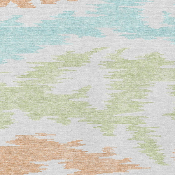 Homeroots 3'' Black Gray Silver Abstract Washable Area Rug For Indoor Outdoor Spaces, Stain Resistant Design 8' X 10' Polyester 584599