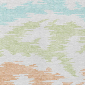 Homeroots 3'' Black Gray Silver Abstract Washable Area Rug For Indoor Outdoor Spaces, Stain Resistant Design 9' X 12' Polyester 584600