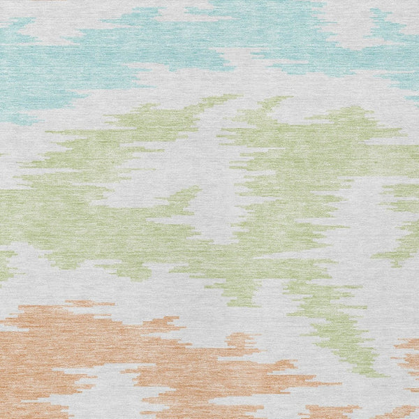 Homeroots 3'' Black Gray Silver Abstract Washable Area Rug For Indoor Outdoor Spaces, Stain Resistant Design 9' X 12' Polyester 584600