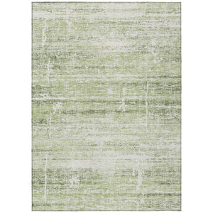 HomeRoots 9' Artichoke Green Abstract Area Rug - Stylish, Washable, Durable for Indoor & Outdoor Use, Easy Care 9' X 12' 584606