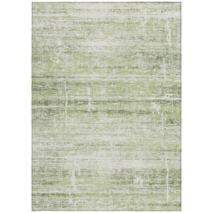 HomeRoots 9' Artichoke Green Abstract Area Rug - Stylish, Washable, Durable for Indoor & Outdoor Use, Easy Care 9' X 12' 584606