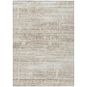 HomeRoots 5' Modern Abstract Washable Area Rug in Beige, Taupe & Ivory for Indoor & Outdoor Spaces 8' X 10' 584611