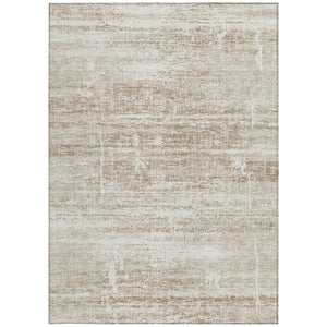 HomeRoots 9' Elegant Beige Taupe Ivory Abstract Area Rug - Durable, Washable, Versatile for Indoor & Outdoor Use 9' X 12' 584612
