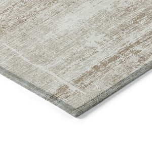 HomeRoots 5' Modern Abstract Washable Area Rug in Beige, Taupe & Ivory for Indoor & Outdoor Spaces 10' X 14' 584613