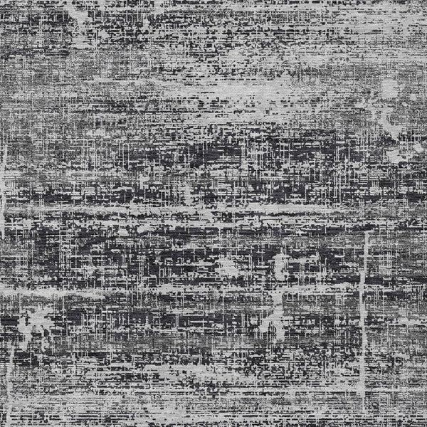HomeRoots 5' Abstract Washable Area Rug in Black, Gray & Charcoal - Stylish Indoor/Outdoor Decor Solution 10' X 14' 584619