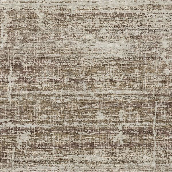 HomeRoots 5' Abstract Area Rug in Brown, Beige & Taupe - Stylish, Washable, Indoor/Outdoor, Versatile Design 8' X 10' 584623