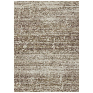 HomeRoots 9' Abstract Washable Indoor Outdoor Area Rug in Brown, Beige & Taupe - Durable & Stylish Décor Solution 9' X 12' 584624