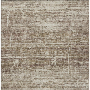HomeRoots 9' Abstract Washable Indoor Outdoor Area Rug in Brown, Beige & Taupe - Durable & Stylish Décor Solution 9' X 12' 584624