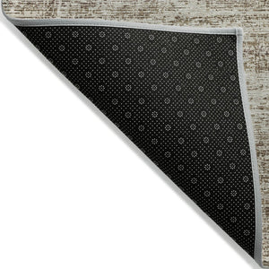 HomeRoots 5' Abstract Area Rug in Brown, Beige & Taupe - Stylish, Washable, Indoor/Outdoor, Versatile Design 10' X 14' 584625