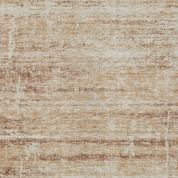 HomeRoots 5' Modern Abstract Washable Area Rug in Copper, Beige & Taupe for Indoor and Outdoor Spaces 8' X 10' 584629
