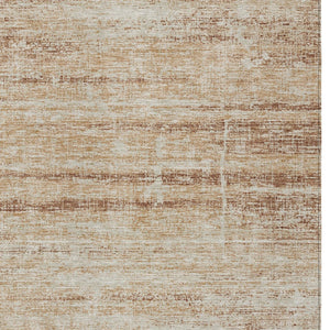 HomeRoots 9' Copper Beige and Taupe Abstract Washable Area Rug for Indoor and Outdoor Versatility and Style 9' X 12' 584630