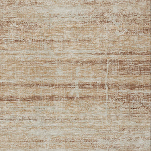 HomeRoots 5' Modern Abstract Washable Area Rug in Copper, Beige & Taupe for Indoor and Outdoor Spaces 10' X 14' 584631