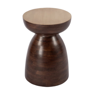 Butler Specialty Hayes Solid Wood Round Side Table - Modern Scandinavian Design For Your Contemporary Living Space Brown Mango Solids 5846354-butler