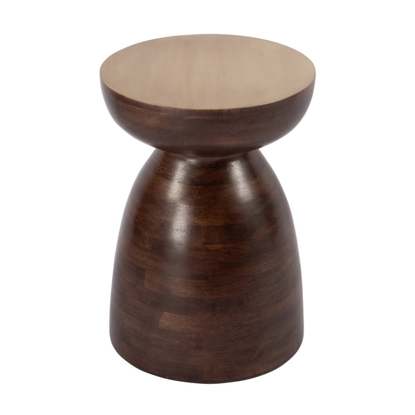 Butler Specialty Hayes Solid Wood Round Side Table - Modern Scandinavian Design For Your Contemporary Living Space Brown Mango Solids 5846354-butler