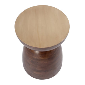 Butler Specialty Hayes Solid Wood Round Side Table - Modern Scandinavian Design For Your Contemporary Living Space Brown Mango Solids 5846354-butler