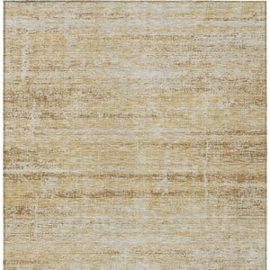 HomeRoots 5' Abstract Washable Area Rug in Gold Beige and Wheat - Durable, Stylish, Perfect for Indoor & Outdoor 8' X 10' 584635