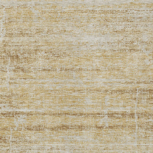 HomeRoots 9' Gold Beige and Wheat Abstract Area Rug - Durable, Washable Design for Indoor and Outdoor Use 9' X 12' 584636
