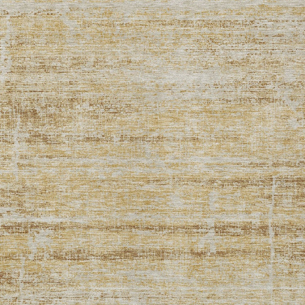 HomeRoots 9' Gold Beige and Wheat Abstract Area Rug - Durable, Washable Design for Indoor and Outdoor Use 9' X 12' 584636