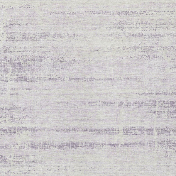 HomeRoots 5' Indoor Outdoor Lavender Purple and Ivory Abstract Area Rug – Modern, Washable, Durable Design 5' X 8' 584645