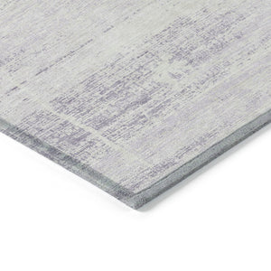 HomeRoots 5' Indoor Outdoor Lavender Purple and Ivory Abstract Area Rug – Modern, Washable, Durable Design 10' X 14' 584649