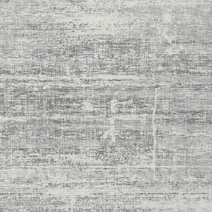 HomeRoots 9' Silver Gray and Charcoal Abstract Washable Area Rug for Indoor and Outdoor High-Traffic Spaces 9' X 12' 584666
