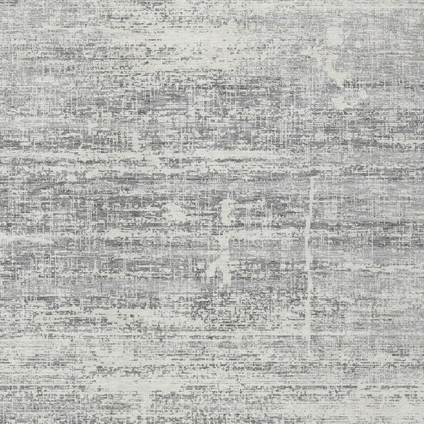 HomeRoots 9' Silver Gray and Charcoal Abstract Washable Area Rug for Indoor and Outdoor High-Traffic Spaces 9' X 12' 584666