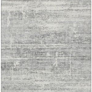 HomeRoots 5' Modern Silver Gray and Charcoal Abstract Area Rug - Durable, Washable for Indoor and Outdoor Use 10' X 14' 584667
