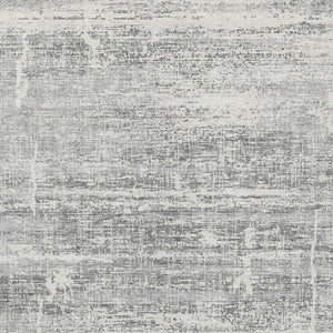 HomeRoots 5' Modern Silver Gray and Charcoal Abstract Area Rug - Durable, Washable for Indoor and Outdoor Use 10' X 14' 584667