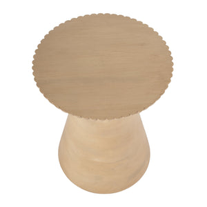 Butler Specialty Kofi Elegant Round Wood Side Table With Hand-carved Detailing And Timeless Sophistication Brown Mango Solids 5847140-butler