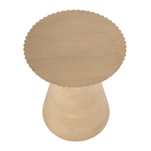 Butler Specialty Kofi Elegant Round Wood Side Table With Hand-carved Detailing And Timeless Sophistication Brown Mango Solids 5847140-butler