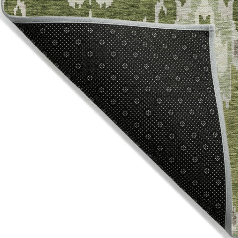 Homeroots 3' Creative Blush Pink And Ivory Ikat Washable Area Rug For Indoor Or Outdoor Spaces, Durable Design 3' X 5' Polyester 584716