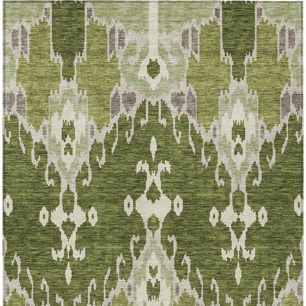 Homeroots 3' Creative Blush Pink And Ivory Ikat Washable Area Rug For Indoor Or Outdoor Spaces, Durable Design 3' X 5' Polyester 584716