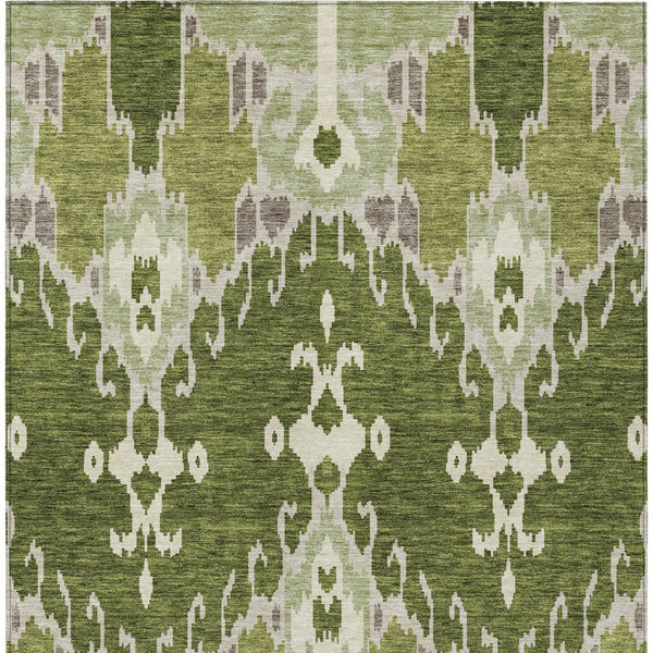 Homeroots 3' Creative Blush Pink And Ivory Ikat Washable Area Rug For Indoor Or Outdoor Spaces, Durable Design 9' X 12' Polyester 584720