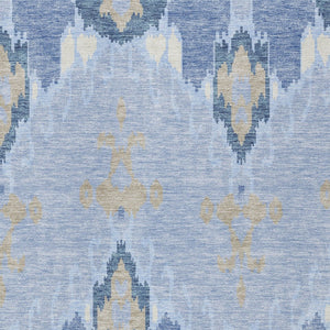 Homeroots 3' Creative Blush Pink And Ivory Ikat Washable Area Rug For Indoor Or Outdoor Spaces, Durable Design 8' X 10' Polyester 584737